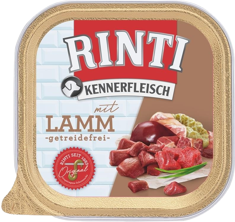 Packungsabbildung von Rinti Kennerfleisch Schale Lamm 300 g (Rinti)