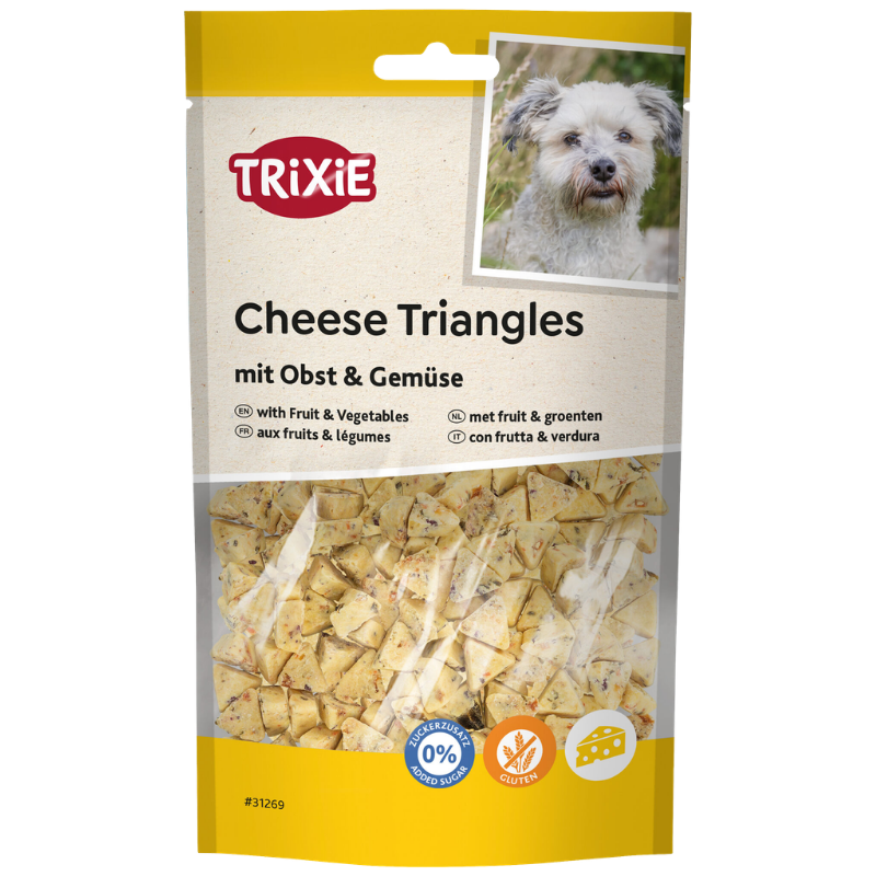 Packungsabbildung von TRIXIE Cheese Triangles mit Obst & Gemüse (TRIXIE)
