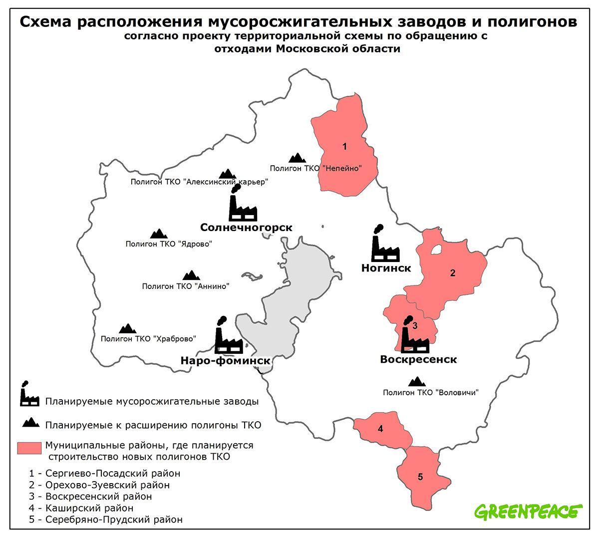 Карта полигонов тбо россии