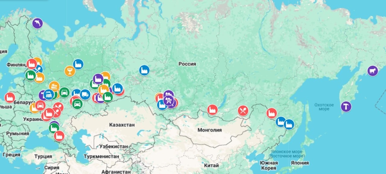 Появилась карта экономических проблем России