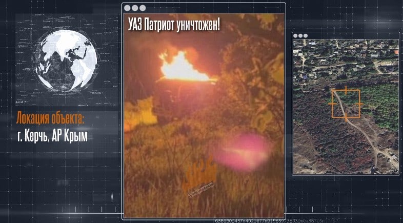 Акция «автоБАН»: в Крыму сожгли автомобиль ПВО