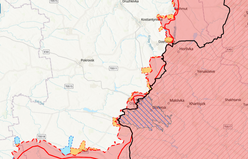 Карта бахмута онлайн