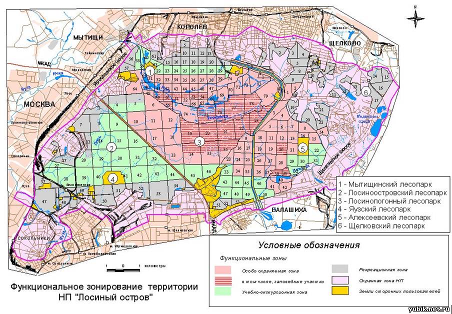 Лосиный остров подробная карта