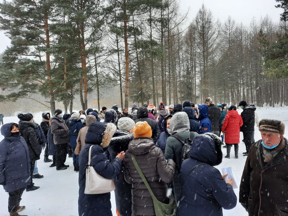 Сход в защиту Ульяновского леса в Москве