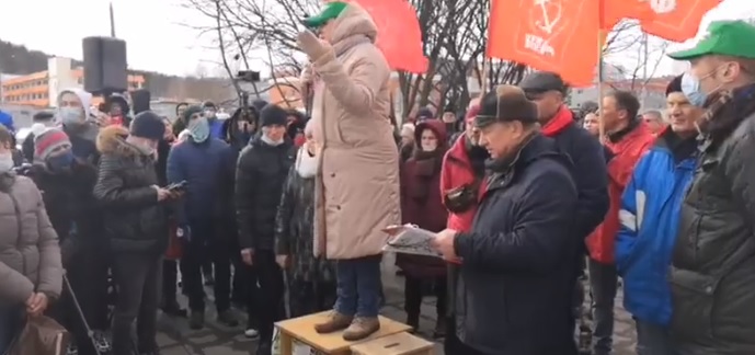 "За сохранение леса". Встреча в Новопеределкино в Москве