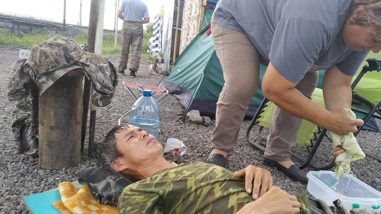 В "Кузбасском "Шиесе" продолжается голодовка: один из активистов потерял сознание