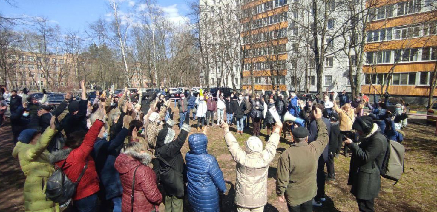 Жители Кунцево против стройки в природно-историческом парке "Москворецкий"