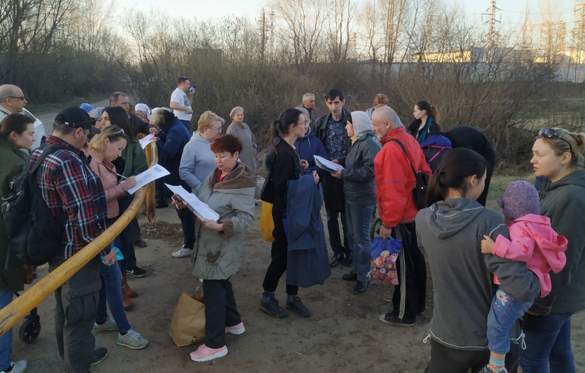 Перекличка против застройки парка на Гаврилова: "Если мы промолчим, на Казанку придут палачи"