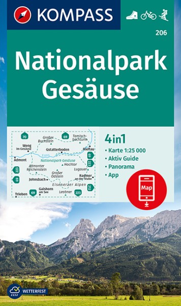 KOMPASS Wanderkarte Nationalpark Gesäuse