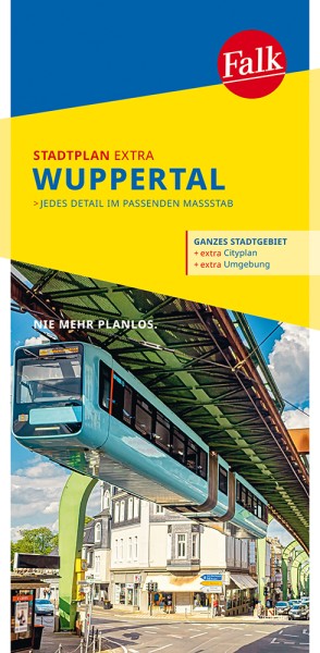 Falk Stadtplan Extra Wuppertal 1:20 000