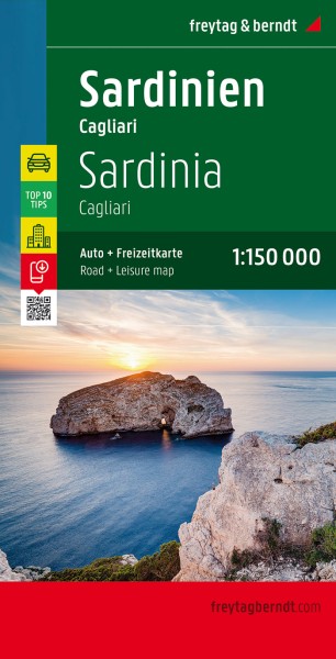 F&B Autokarte + Freizeitkarte Sardinien - Cagliari
