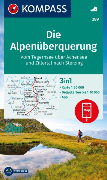 KOMPASS Wanderkarte 289 Die Alpenüberquerung