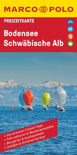 MARCO POLO Freizeitkarte Bodensee, Schwäbische Alb