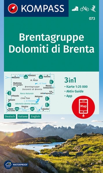 KOMPASS Wanderkarte Dolomiti di Brenta