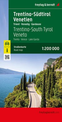 Trentino-Südtirol - Venetien, Straßenkarte f&b
