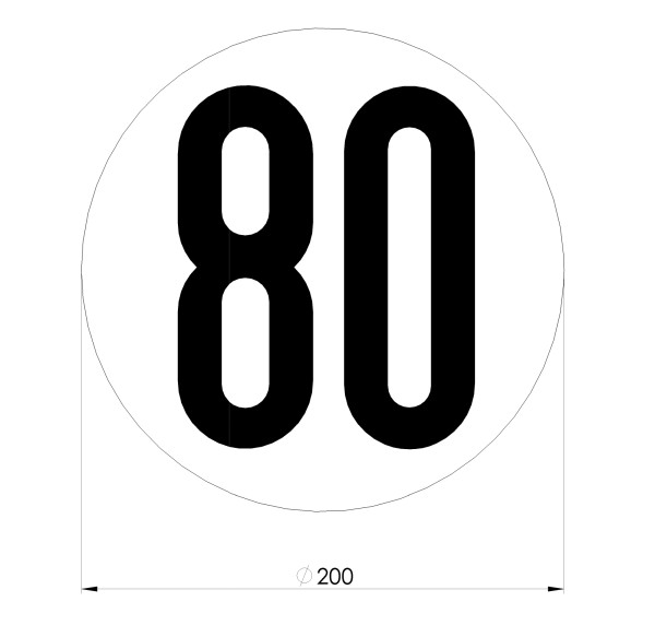 Temposchilderset Frankreich - 80/100/110 km/h