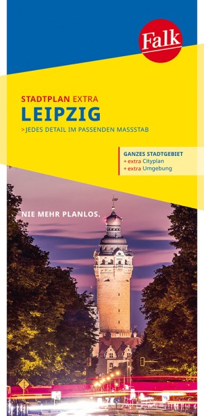 Falk Stadtplan Extra Leipzig 1:22 500