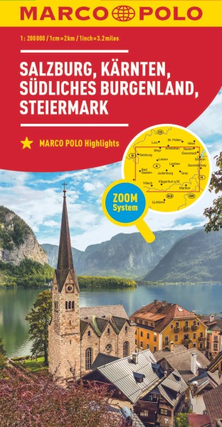 MARCO POLO Regionalkarte Salzburg, Kärnten, Steie.