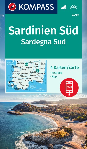 KOMPASS Wanderkarten-Set 2499 Sardinien Süd