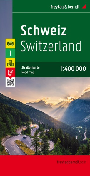 Schweiz, Autokarte 1:400.000, freytag & berndt