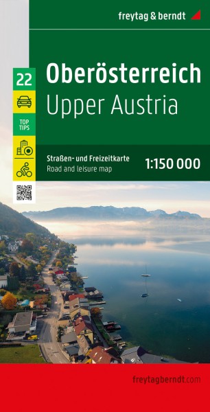 Oberösterreich, Straßen- und Freizeitkarte, f&b