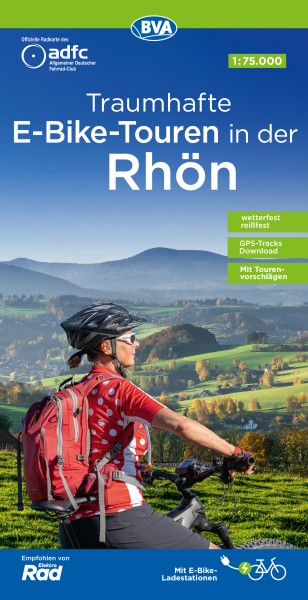 ADFC-Regionalkarte E-Bike-Touren in der Rhön