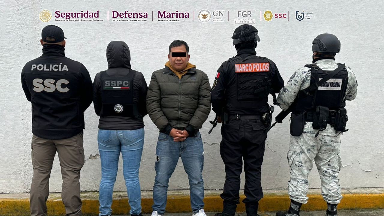 Detienen en Iztapalapa a supuesto integrante de grupo criminal del “Güero Fresa”.