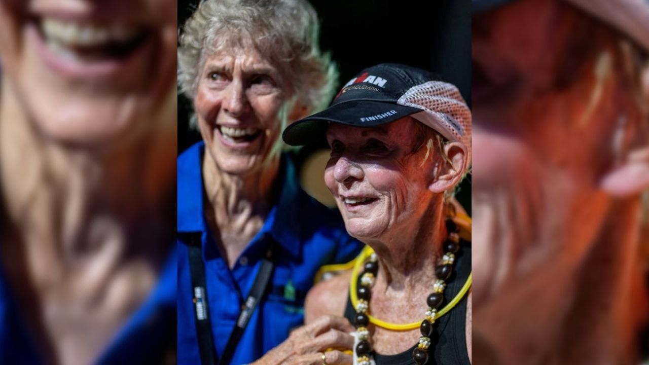 Atleta octogenaria triunfa en desafiante triatlón hawaiano.