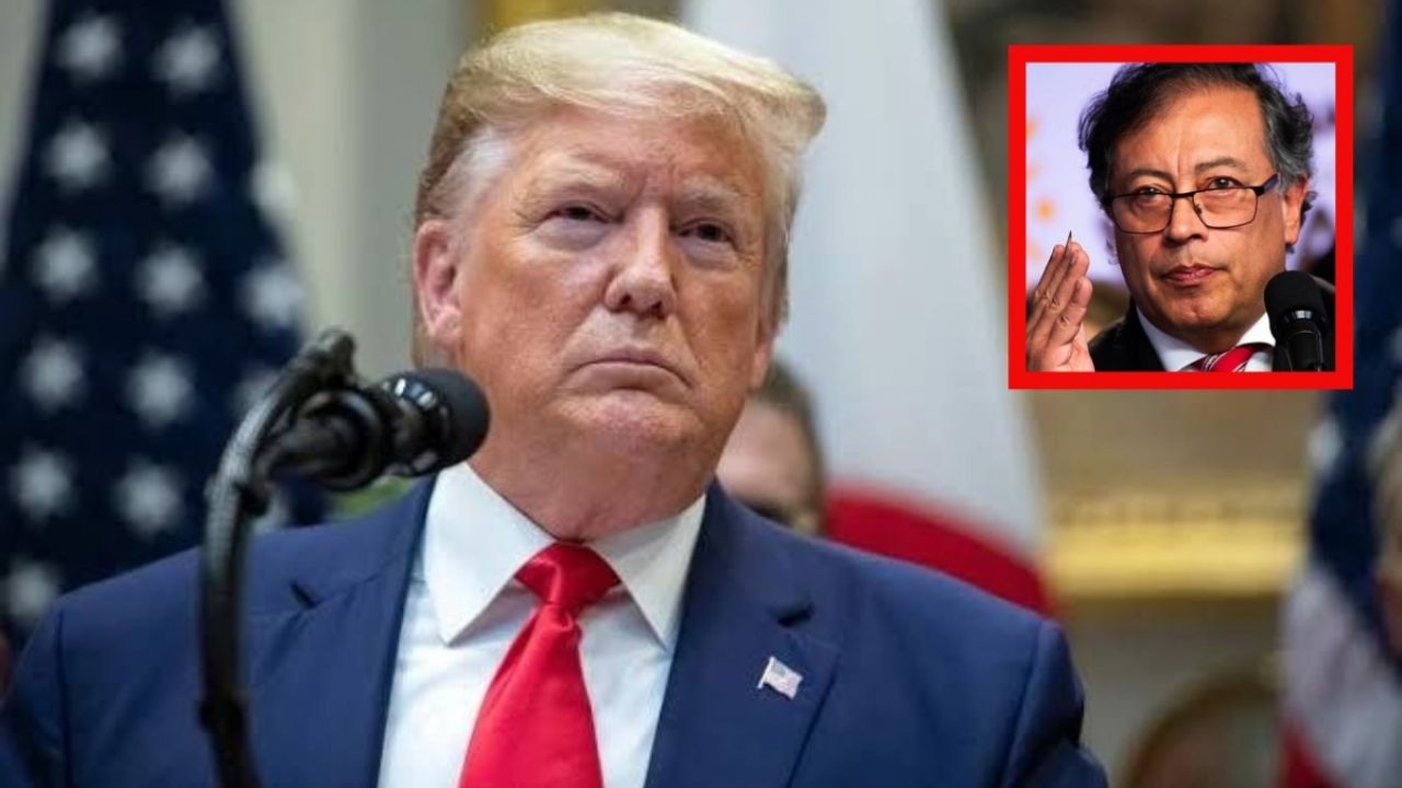 Presidente Petro señalado como líder del narcotráfico por Trump.