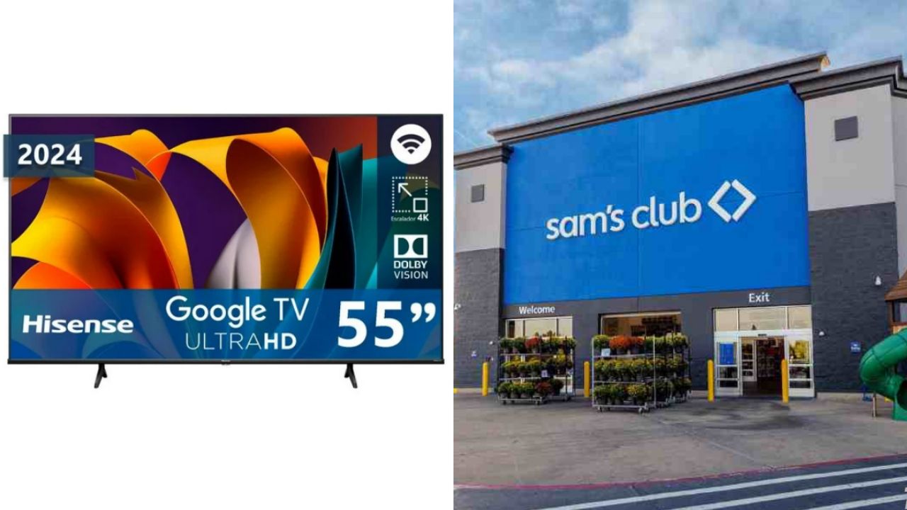 Televisor Hisense de 55 pulgadas con descuento cercano al 40% en Sam’s Club.
