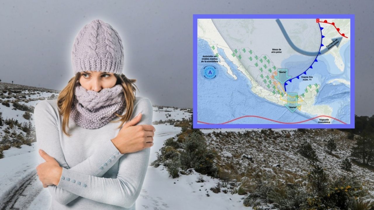 Oleaje y vientos fuertes debido a frente frío impactan 7 estados el 29 de octubre de 2025.