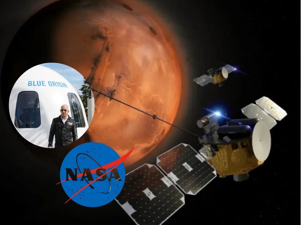 NASA y Blue Origin colaboran para investigar la fuga de atmósfera en Marte.