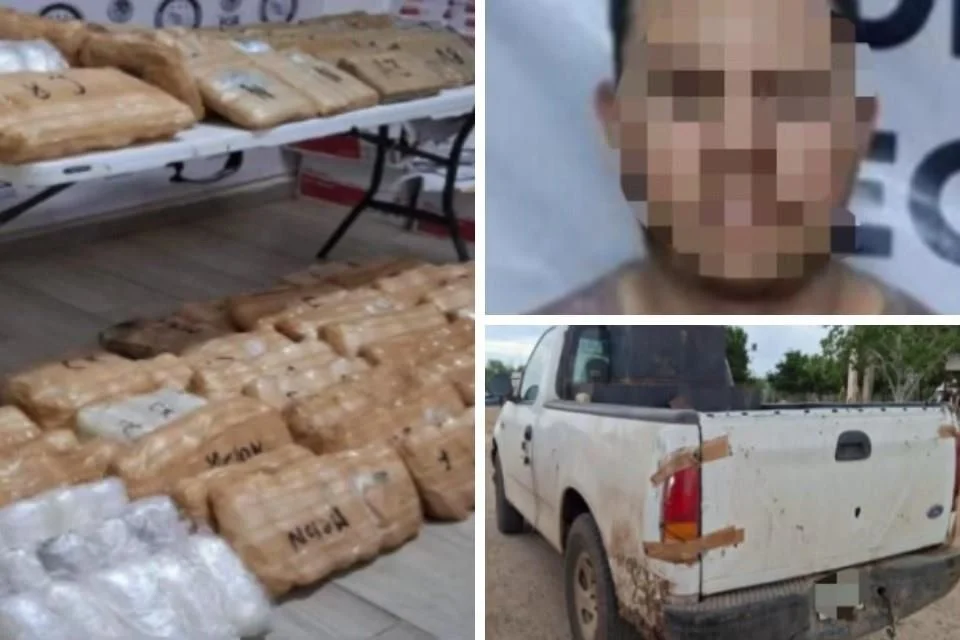 Localizan vasto cargamento de drogas en Sonora.