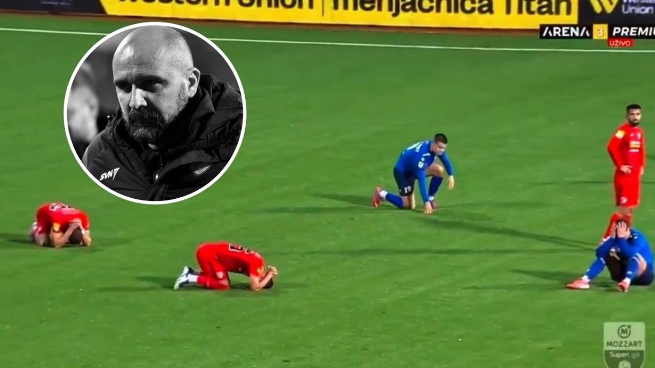 El desenlace fatal del entrenador Mladen Zizovic en pleno partido.