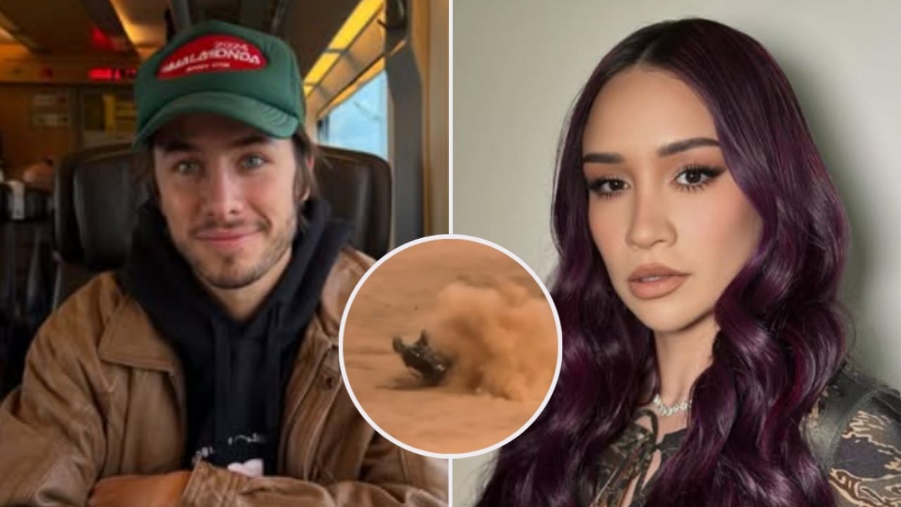 Accidente de tráfico grave en el desierto de Juanpa Zurita y Daniela Rodrice.