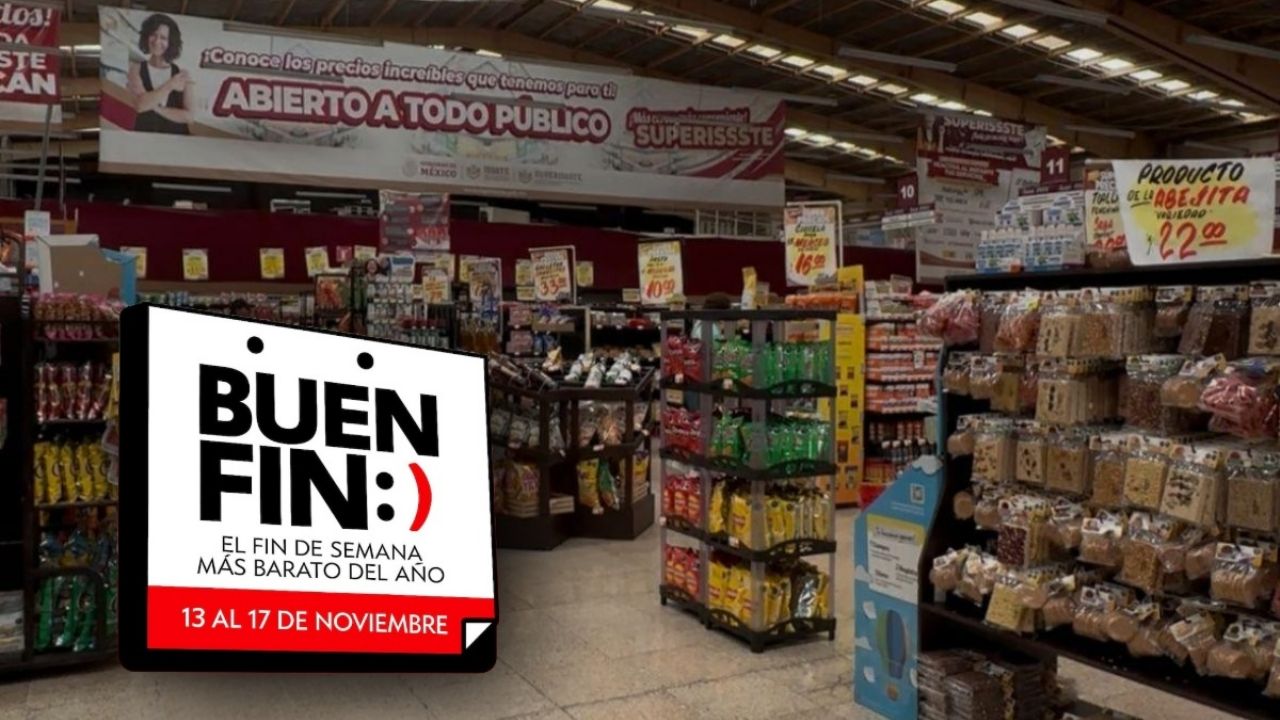 Ahorros en MIL artículos del SUPERISSSTE durante el Buen Fin 2025.