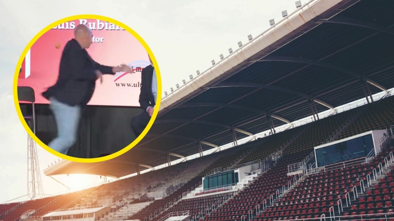 Arrojan huevos a Rubiales en un evento de su libro, capturan al agresor, quien resulta ser su tío.