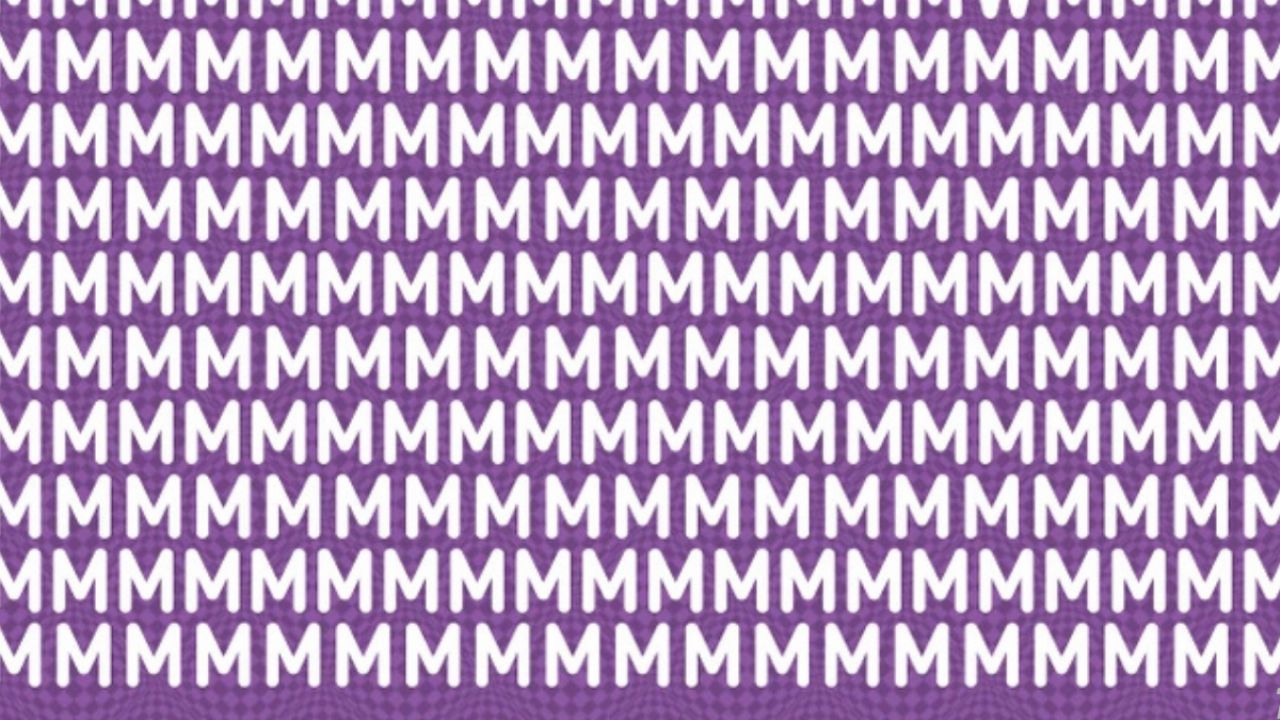 Encuentra la “W” en menos de 5 segundos.