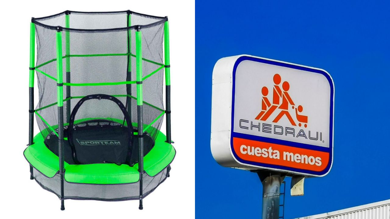 ¡Gran oportunidad en Chedraui! Trampolín infantil con 30% de rebaja.