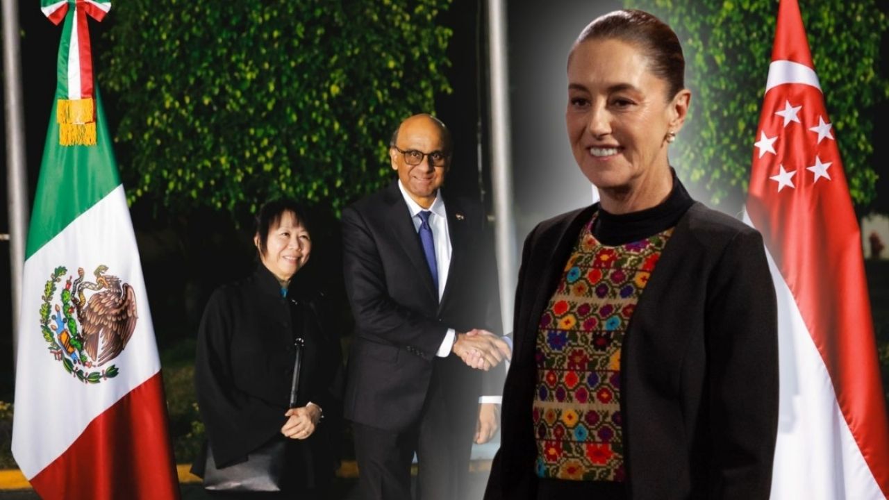 Visita del líder de Singapur a Palacio Nacional para reunirse con la mandataria Sheinbaum