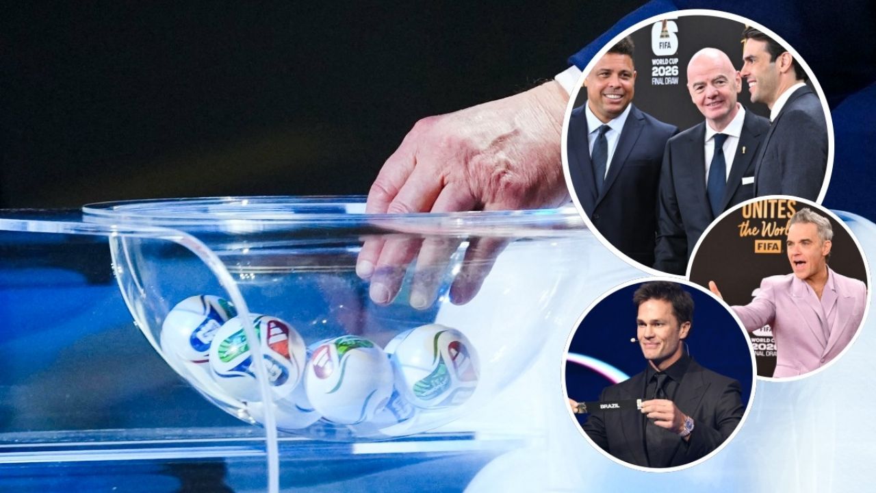 Celebridades del entretenimiento y del deporte, incluyendo a Robbie Williams, Kaká, Brady y Del Piero, brillan en el evento del sorteo del Mundial 2026 (Galería de Fotos).
