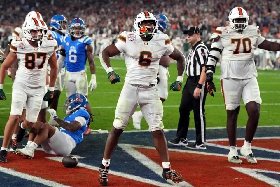 Miami asegura su lugar en la final de la NCAA tras vencer a Ole Miss.