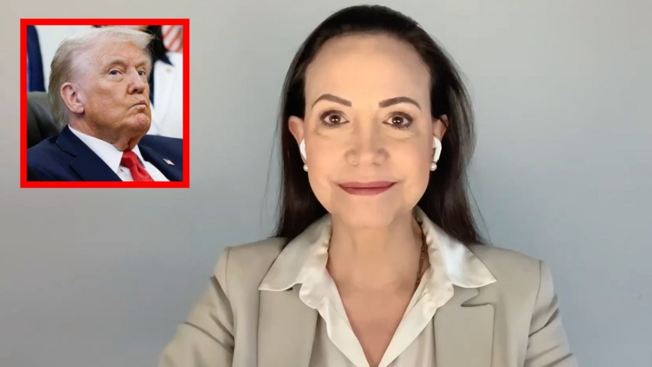 Machado plantea que Trump debería recibir el Nobel de la Paz.