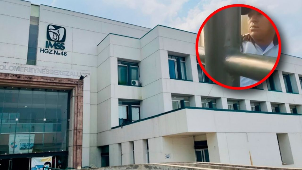 Empleado de seguridad del IMSS cesado por golpear a visitantes en un hospital de Tabasco; los hechos quedaron grabados.