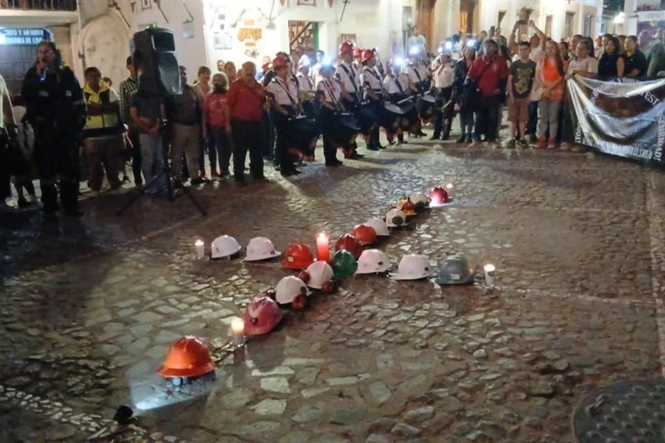 Protesta en Taxco tras crímenes contra mineros.