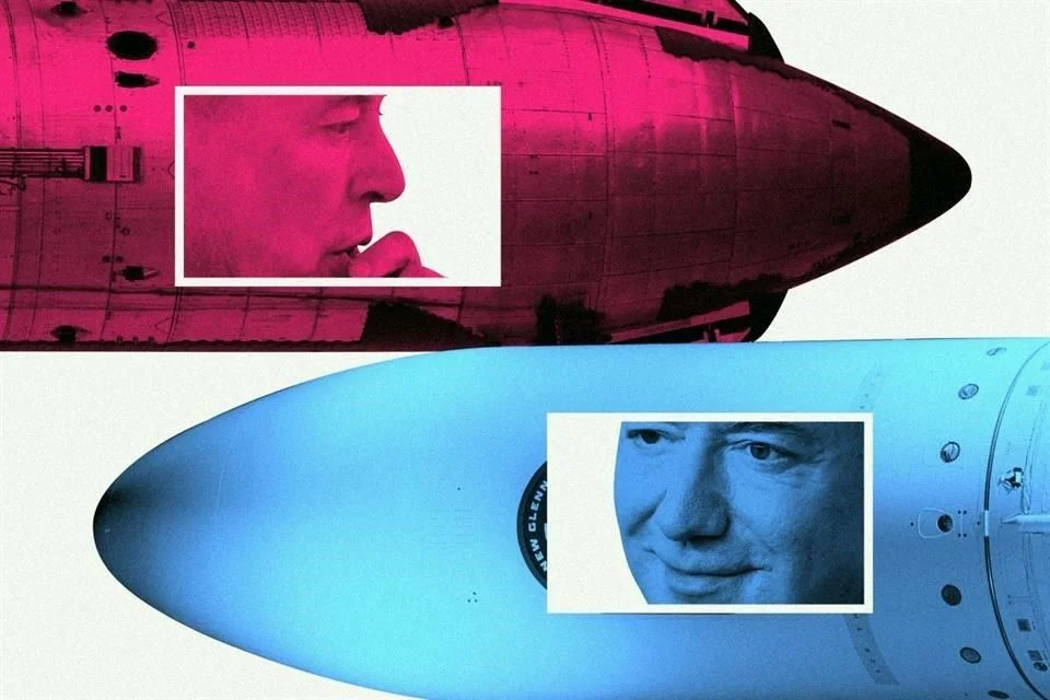 La competencia espacial privada de Bezos y Musk.