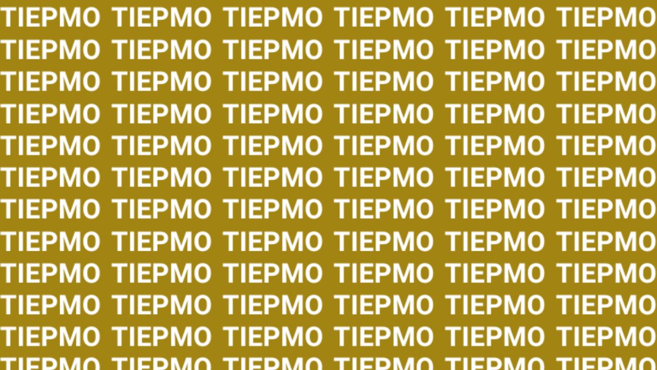 Pon a prueba tu agudeza mental: ¿Encontrarás la palabra ‘TIEMPO’ en menos de cinco segundos?
