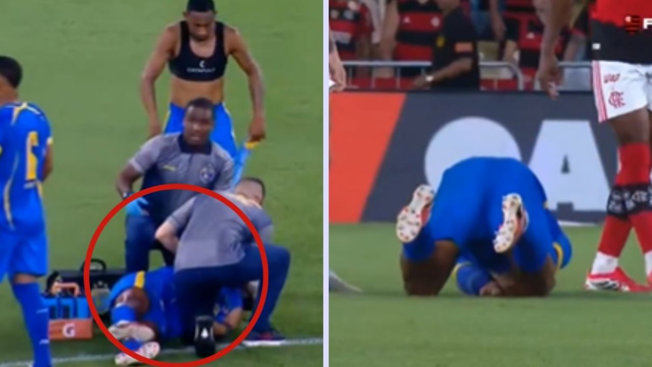 Futbolista sufre convulsión en pleno partido; compañeros elevan plegarias por su salud.