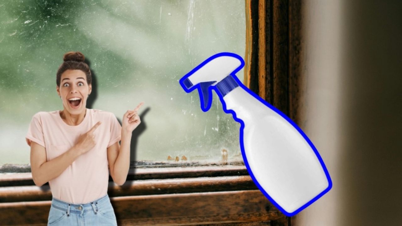 Solución casera para desempañar vidrios con un ingrediente de cocina.