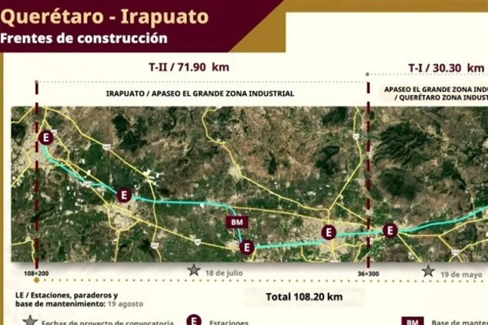Inversión multimillonaria para la línea férrea a Irapuato.